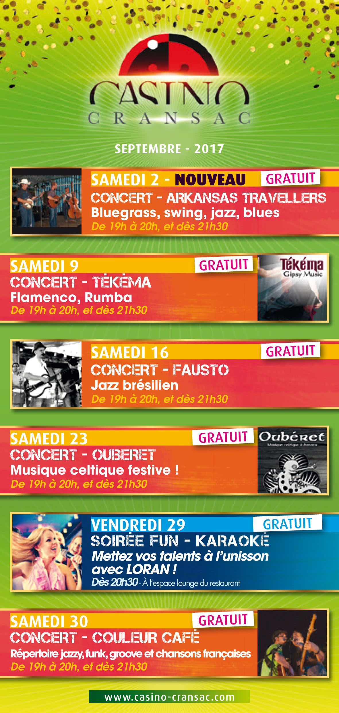 Animations au casino Animations au casino