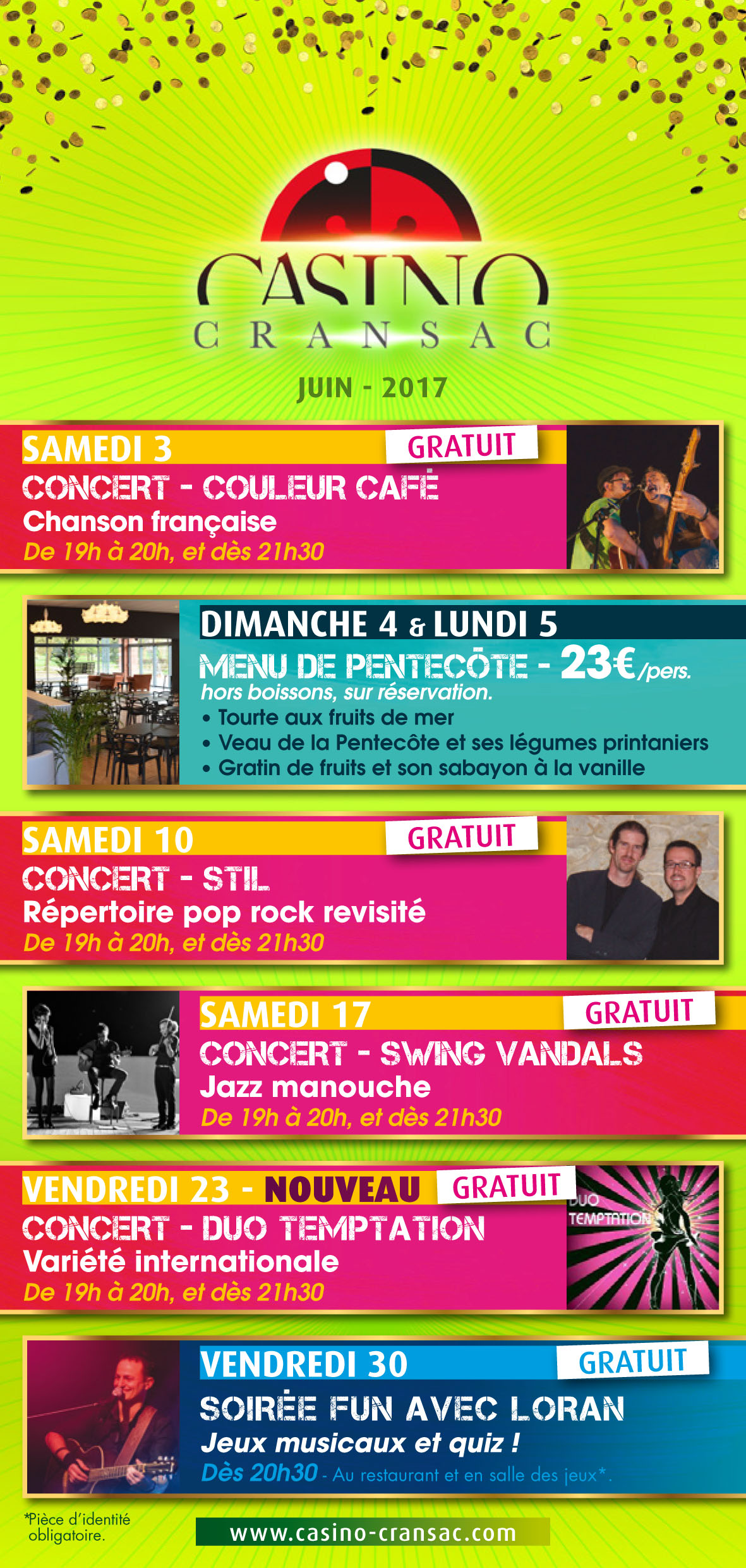 Animations au casino Animations au casino