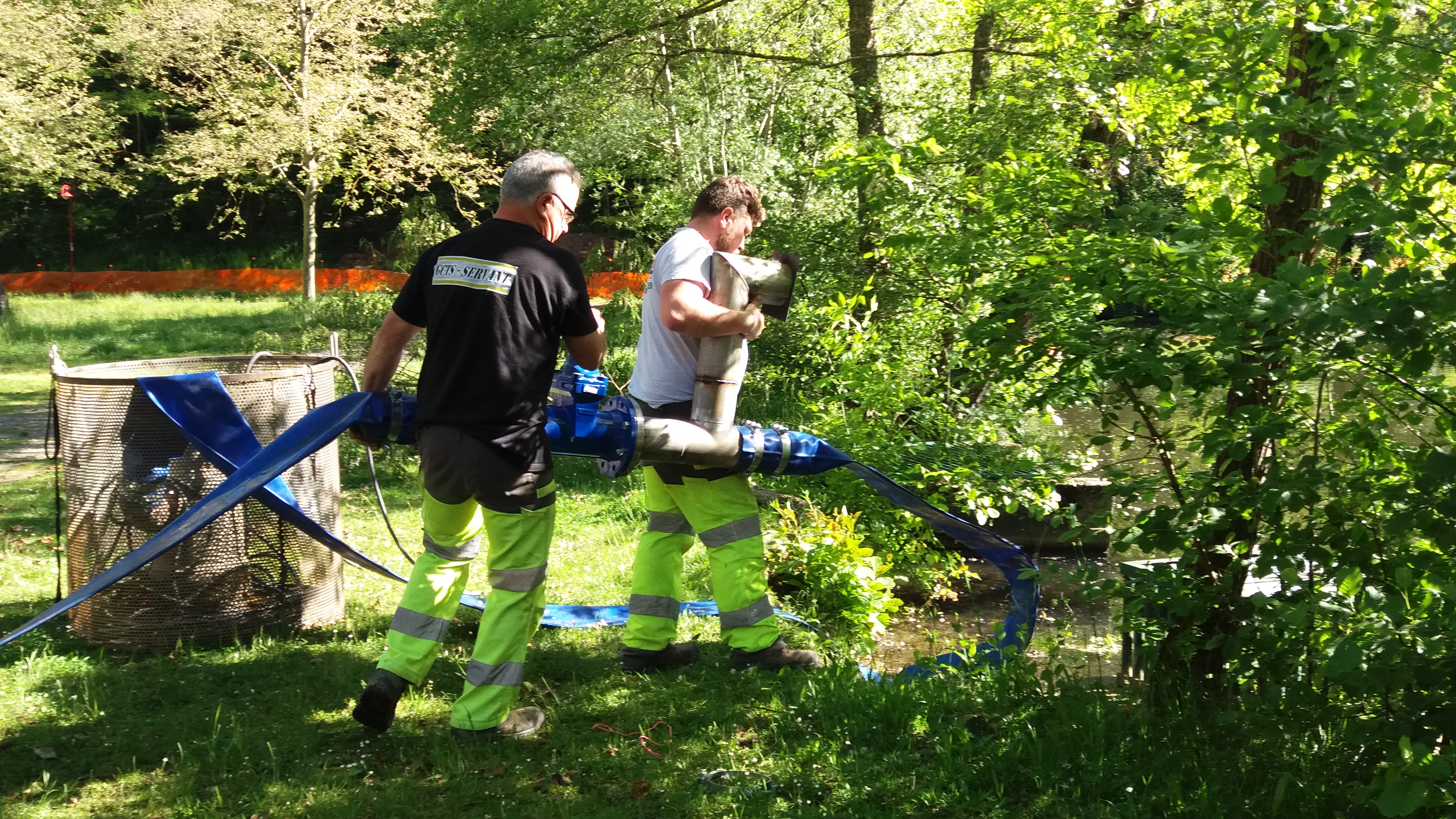 Mise en place de la pompe